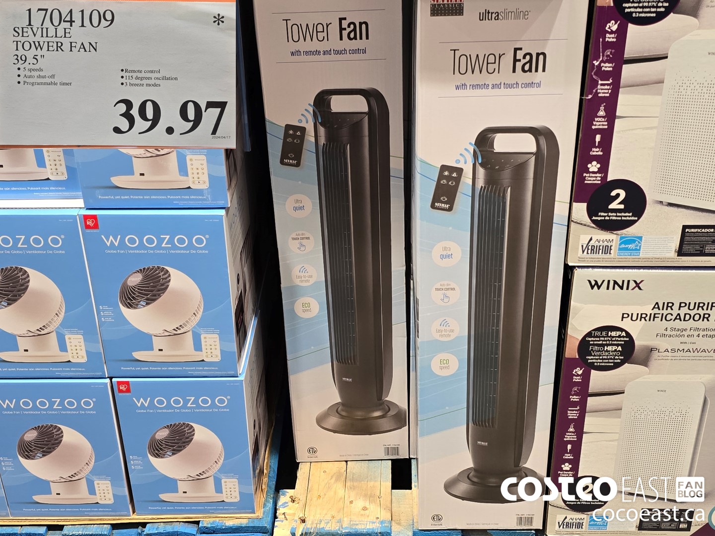 1704109 SEVILLE TOWER FAN 39.5