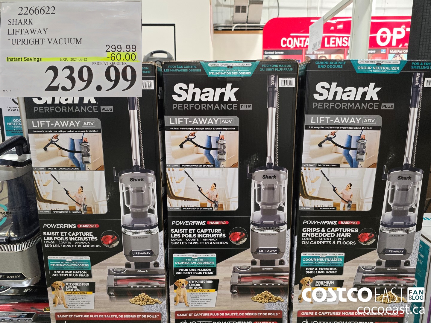 2266622 SHARK LIFTAWAY UPRIGHT VACUUM ($60.00 INSTANT SAVINGS EXPIRES ON 2024-05-12) $239.99