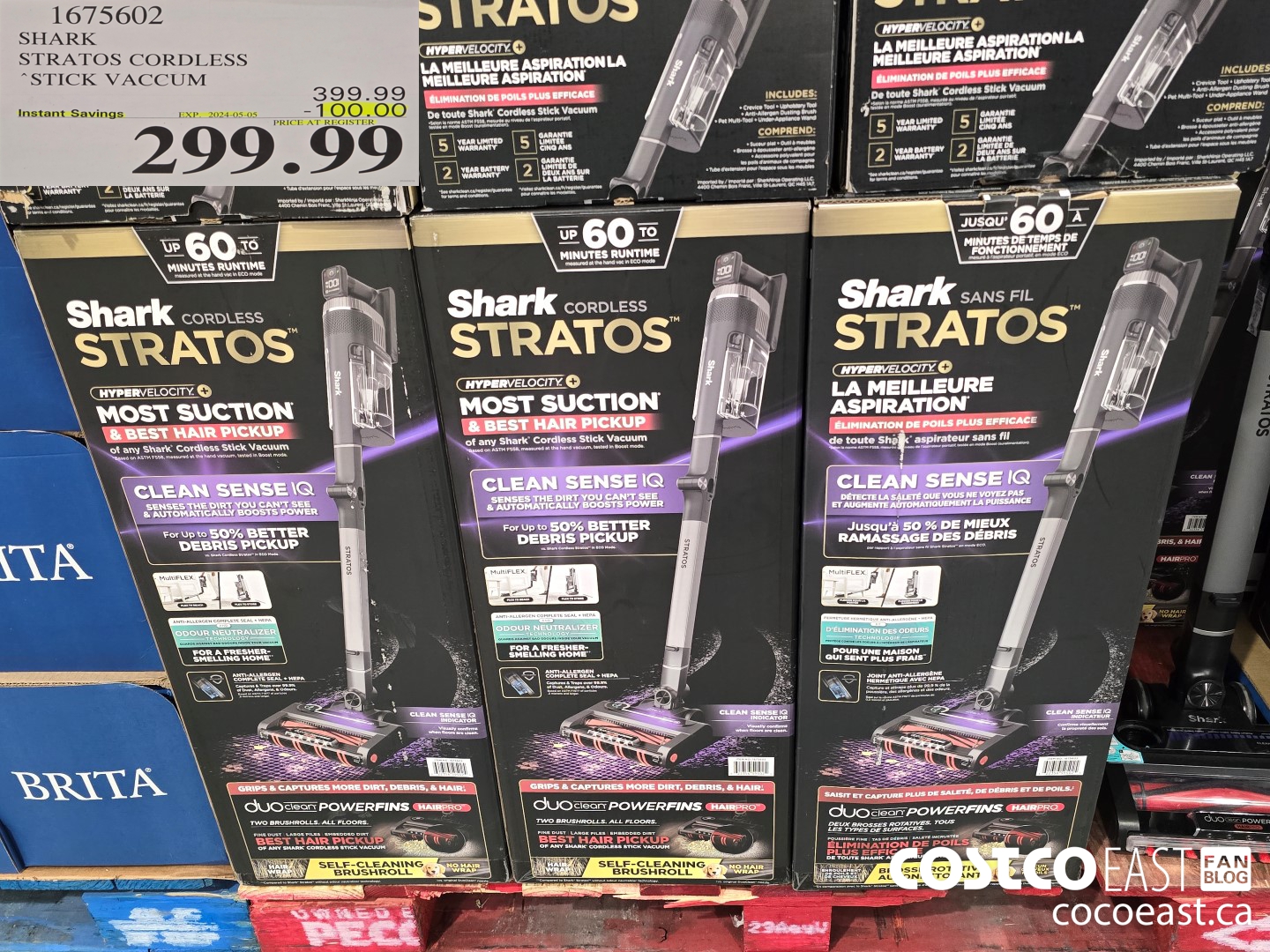 1675602 SHARK STRATOS CORDLESS STICK VACUUM ($100.00 INSTANT SAVINGS EXPIRES ON 2024-05-05) $299.99