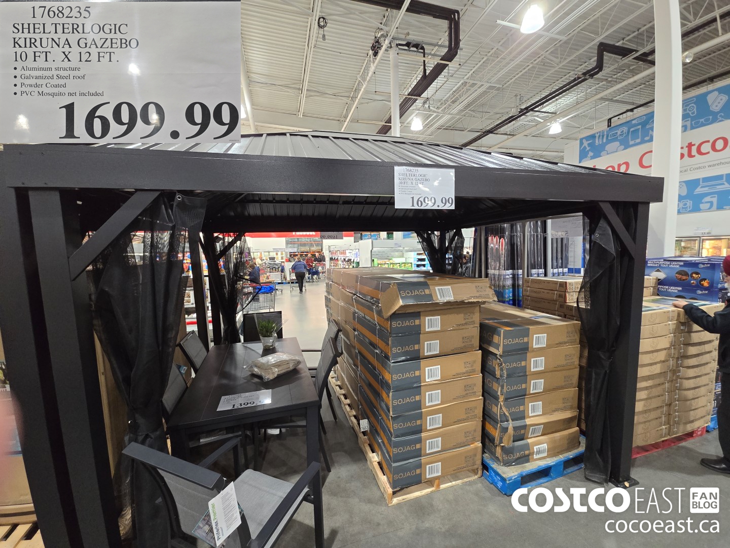 1768235 SHELTERLOGIC KIRUNA GAZEBO 10 FT. X 12 FT $1699.99