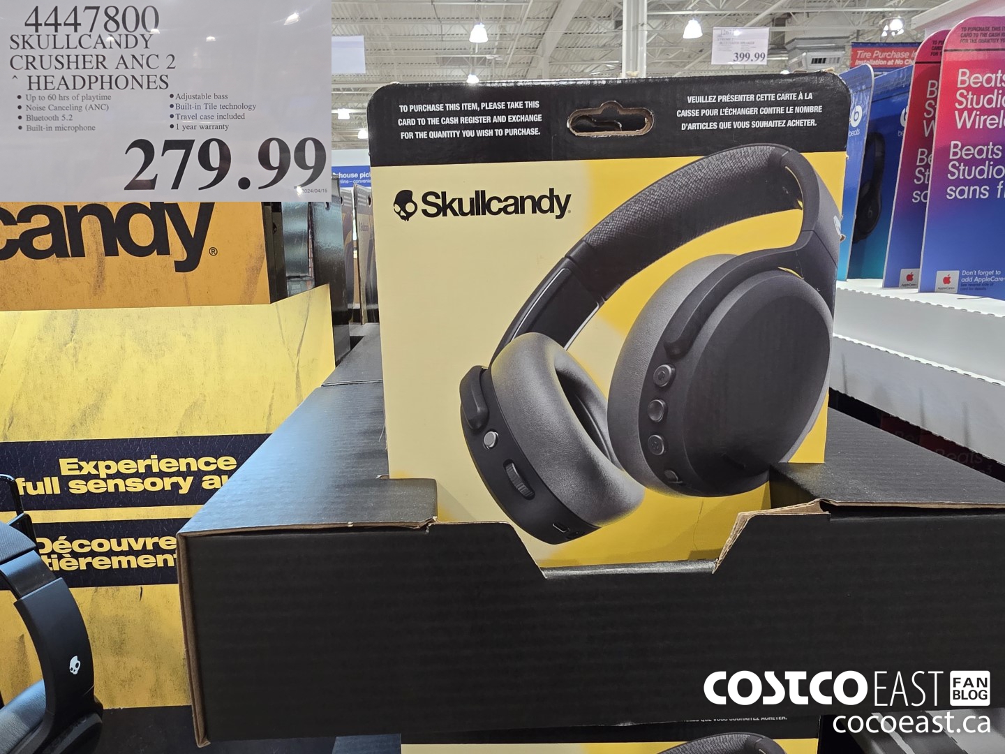 4447800 SKULLCANDY CRUSHER ANC 2 HEADPHONES $279.99