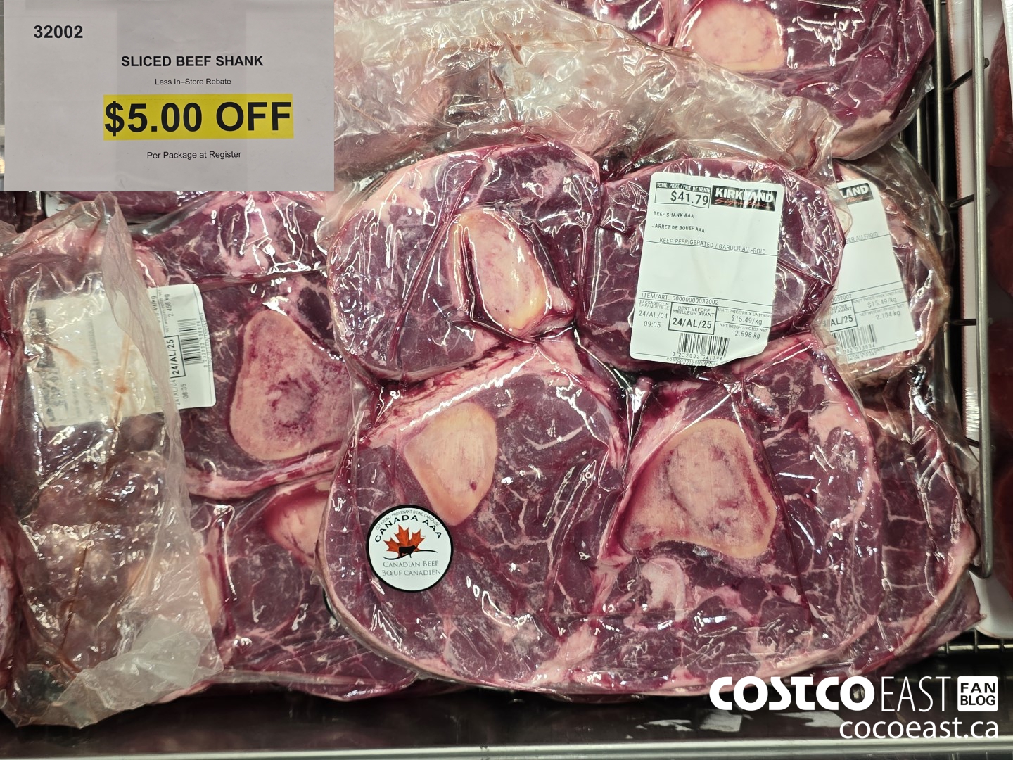 32002 SLICED BEEF SHANK ($5.00 INSTANT SAVINGS)