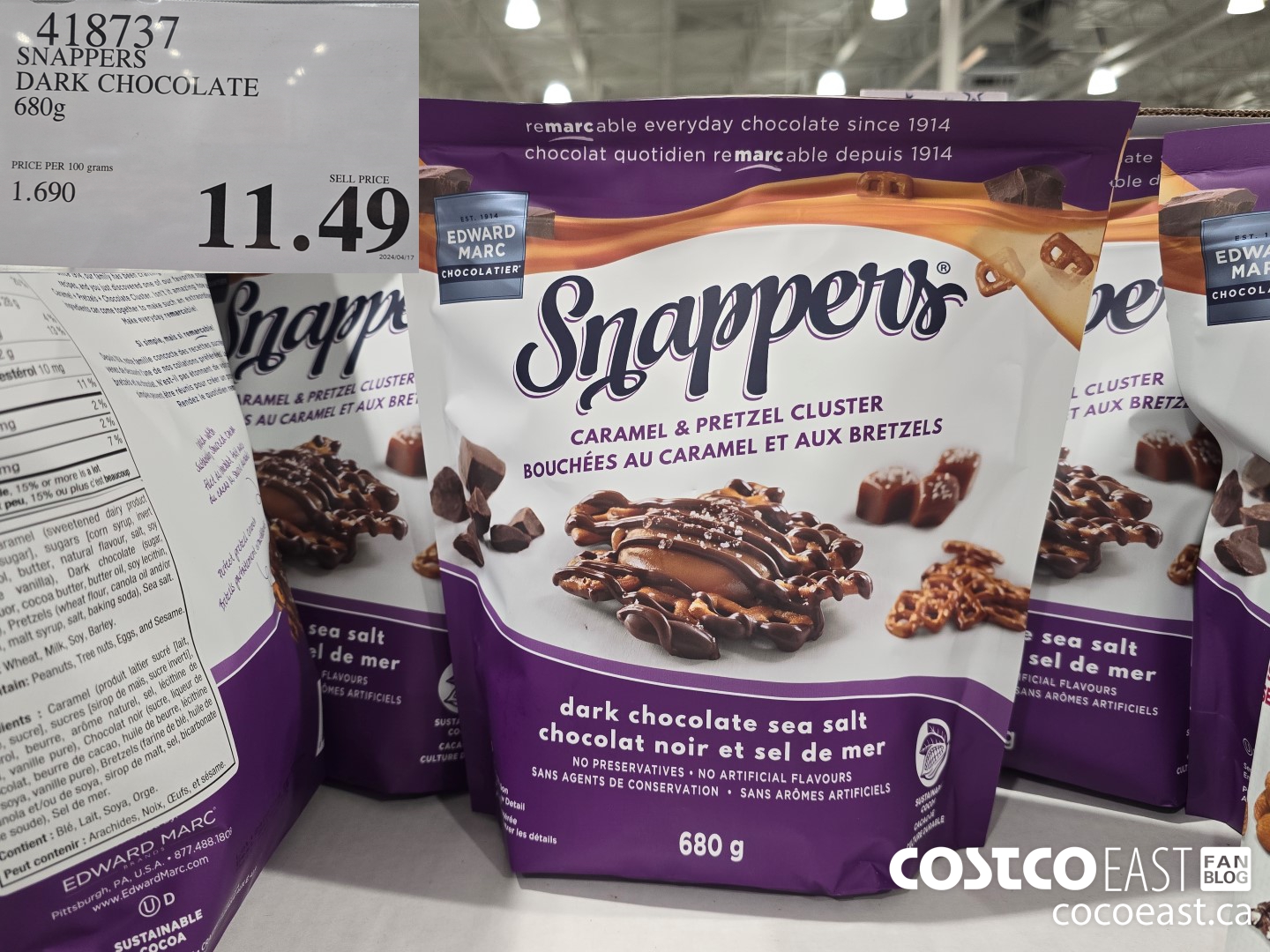 418737 SNAPPERS DARK CHOCOLATE 680g $11.49