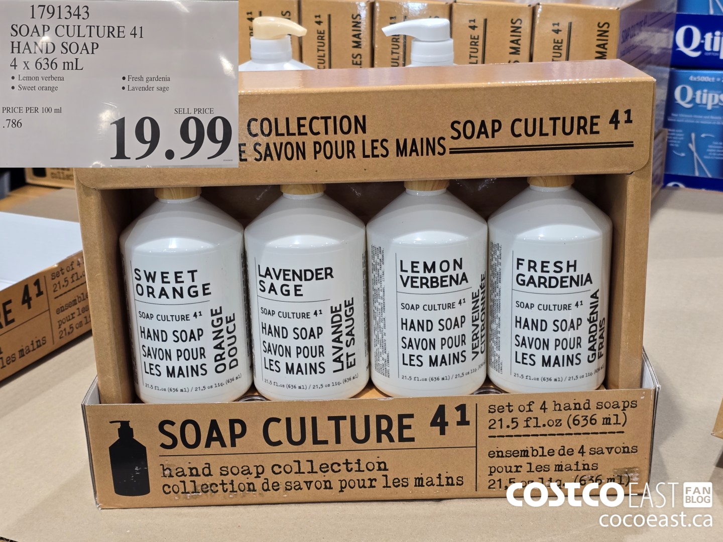 1791343 SOAP CULTURE 41 HAND SOAP 4 x 636 mL $19.99