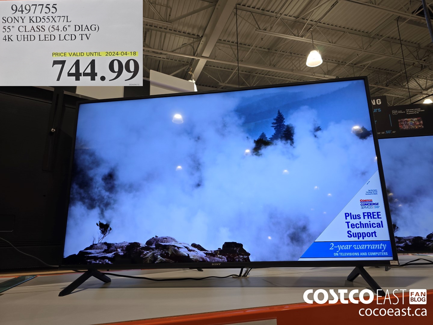 9497755 SONY KD55X77L 55
