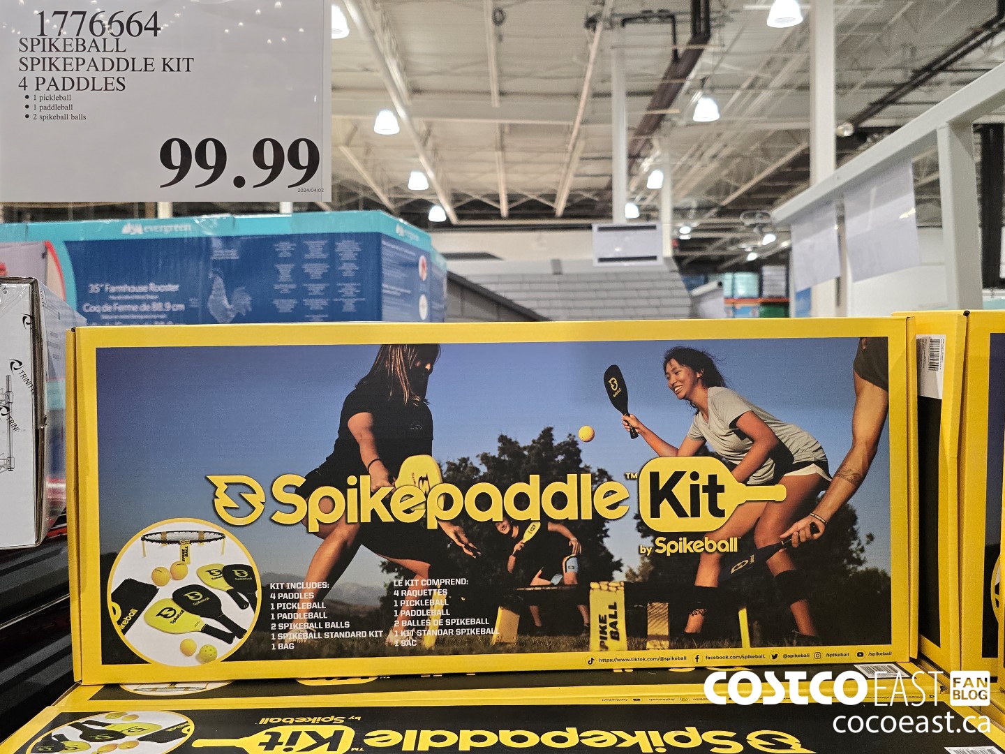 1776564 SPIKEBALL SPIKEPADDLE KIT 4 PADDLES $99.99