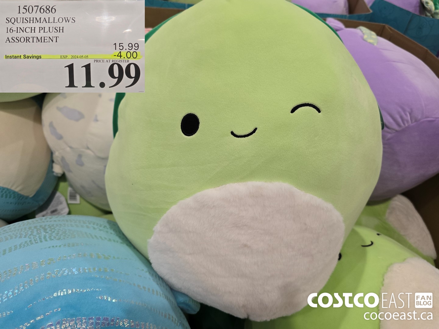 1507686 SQUISHMALLOWS 16-INCH PLUSH ASSORTMENT ($4.00 INSTANT SAVINGS EXPIRES ON 2024-05-05) $11.99