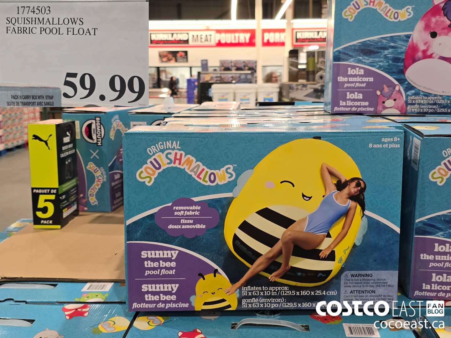 1774503 SQUISHMALLOWS FABRIC POOL FLOAT $59.99