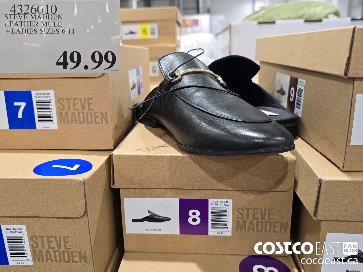 4326010 STEVE MADDEN LEATHER MULE +LADIES SIZES 6-11 $49.99