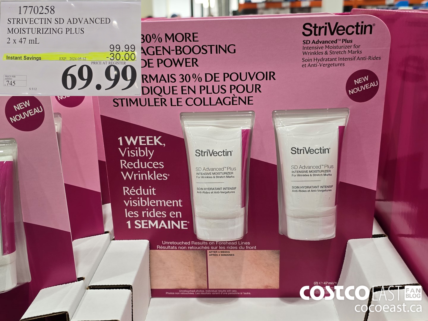 1770258 STRIVECTIN SD ADVANCED MOISTURIZING PLUS 2 x 47 mL ($30.00 INSTANT SAVINGS EXPIRES ON 2024-05-12) $69.99