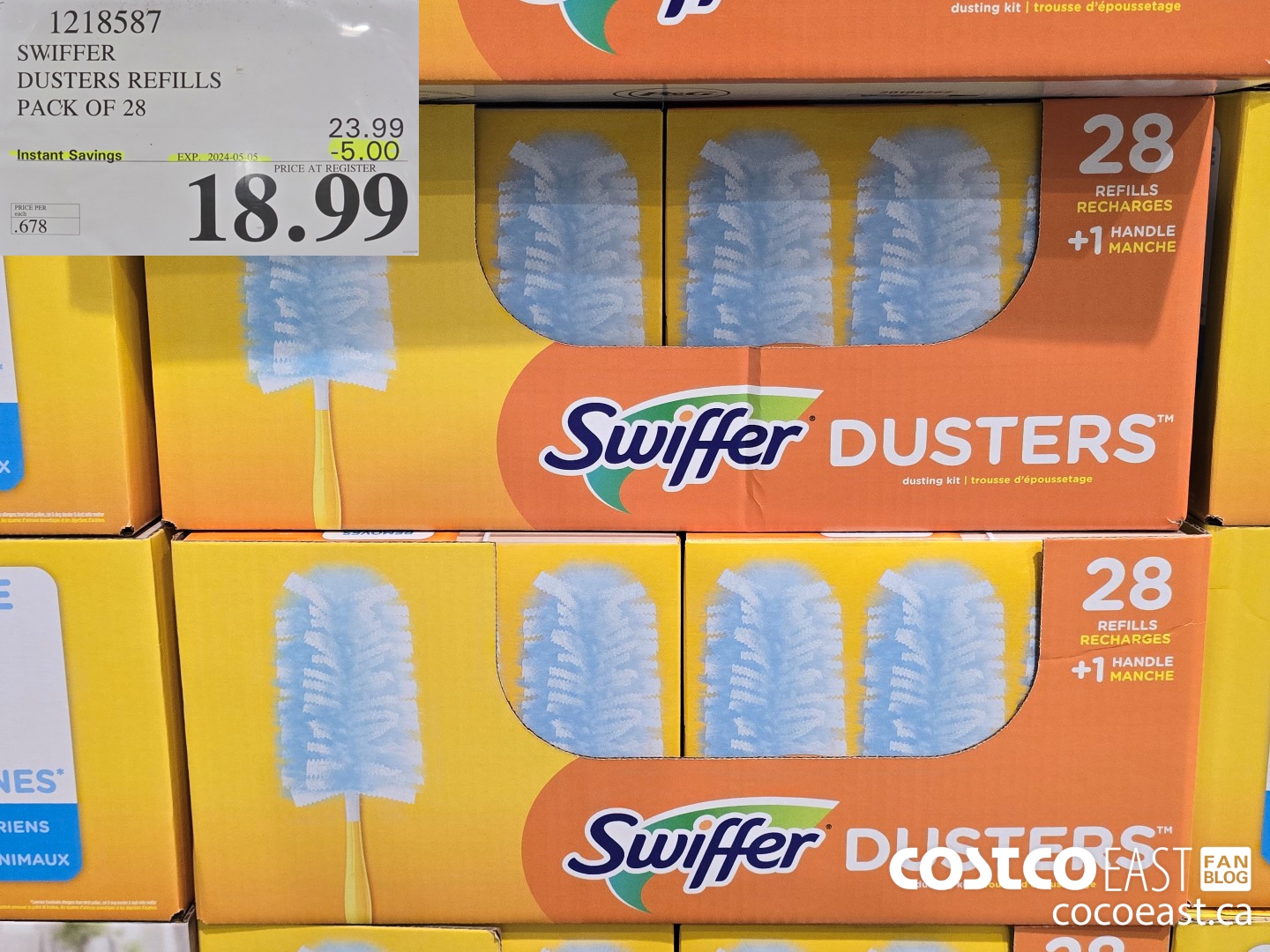 1218587 SWIFFER DUSTERS REFILLS PACK OF 28 ($5.00 INSTANT SAVINGS EXPIRES ON 2024-05-05) $18.99