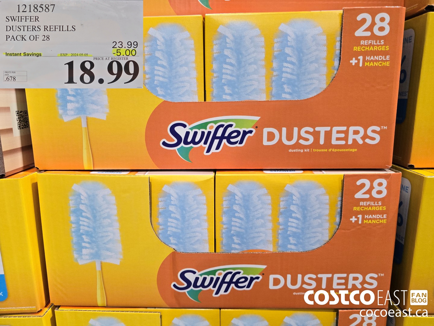 1218587 SWIFFER DUSTERS REFILLS PACK OF 28 ($5.00 INSTANT SAVINGS EXPIRES ON 2024-05-05) $18.99