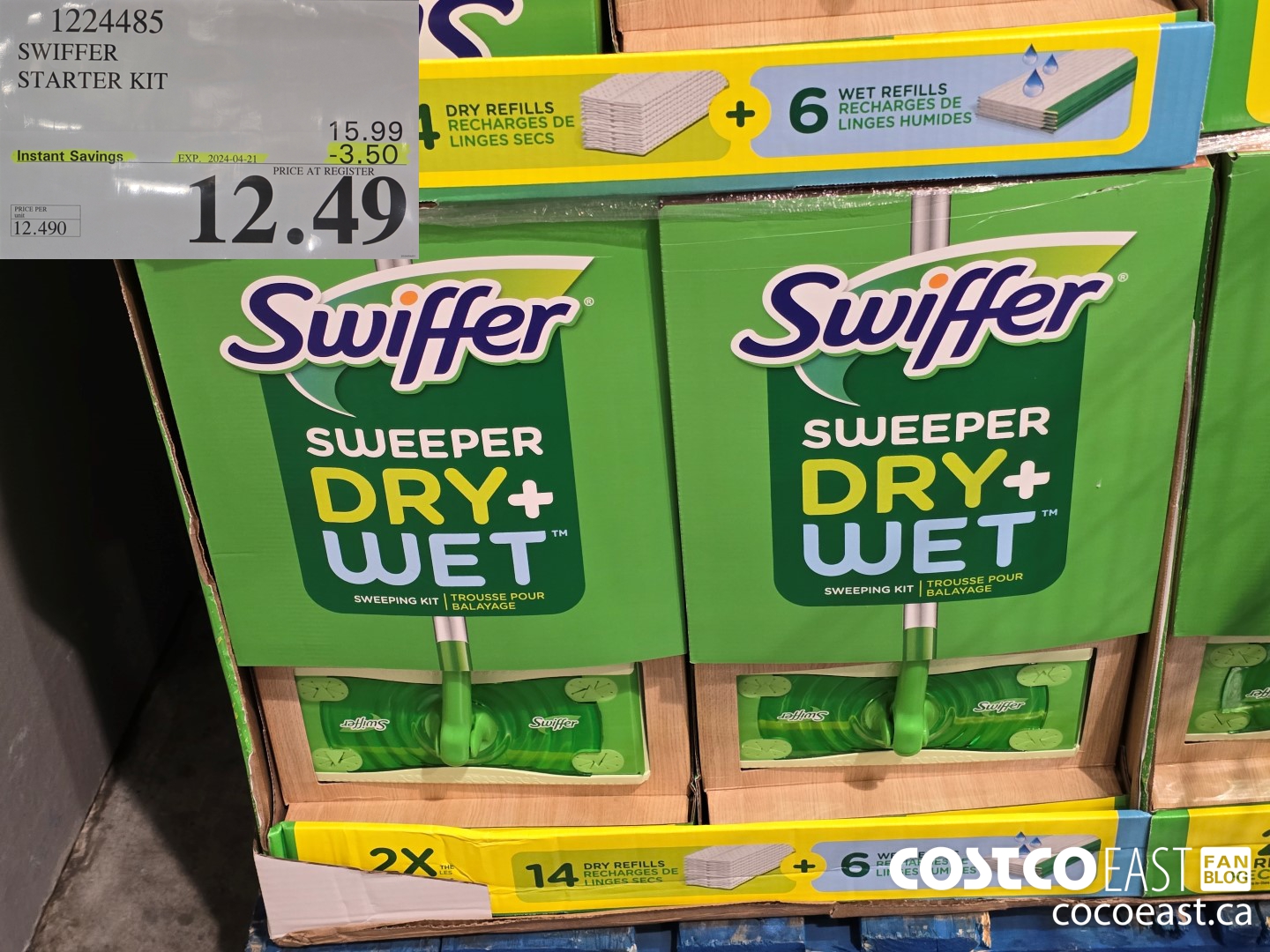 1224485 SWIFFER STARTER KIT ($3.50 INSTANT SAVINGS EXPIRES ON 2024-04-21) $12.49