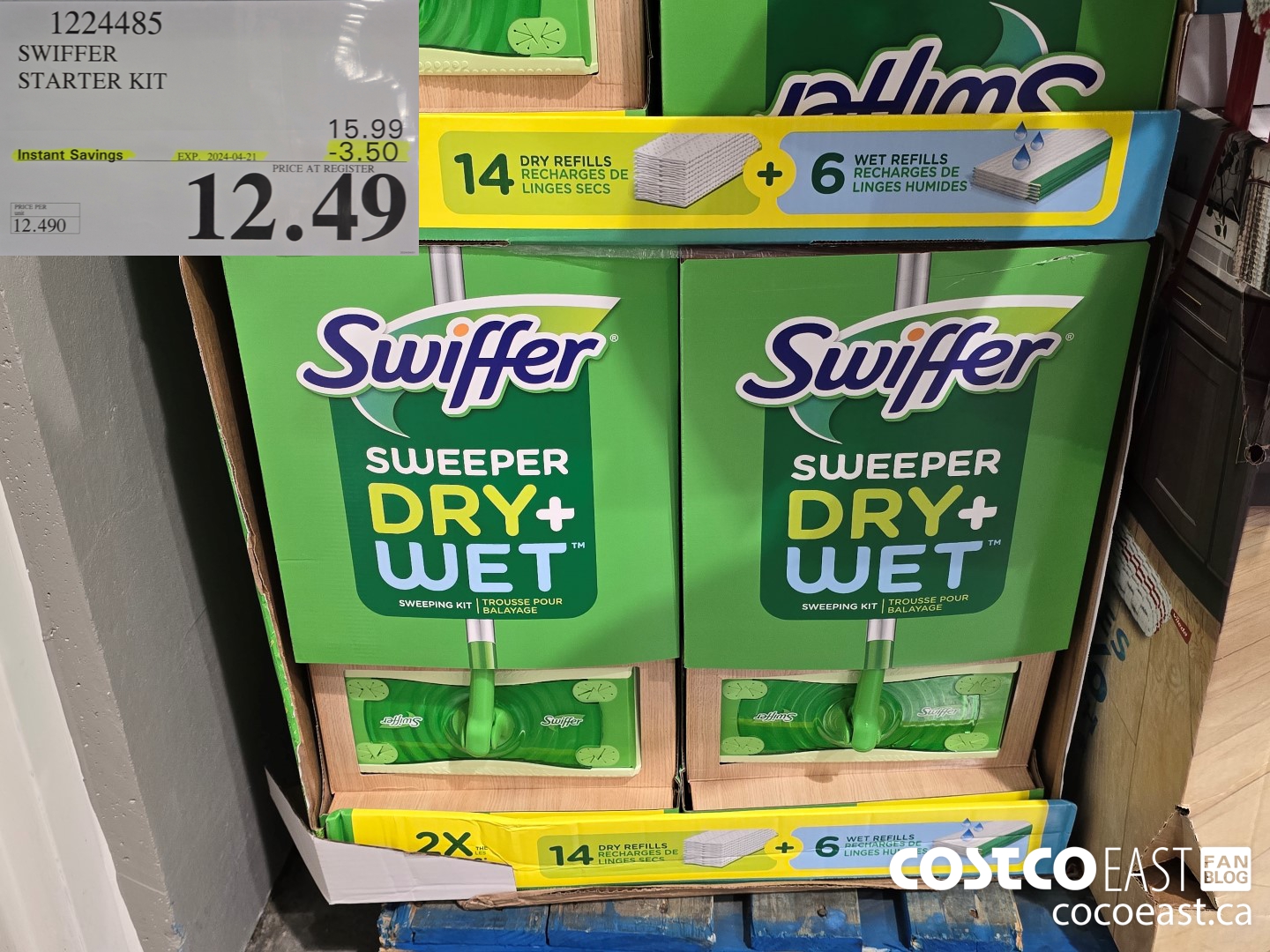 1224485 SWIFFER STARTER KIT ($3.50 INSTANT SAVINGS EXPIRES ON 2024-04-21) $12.49