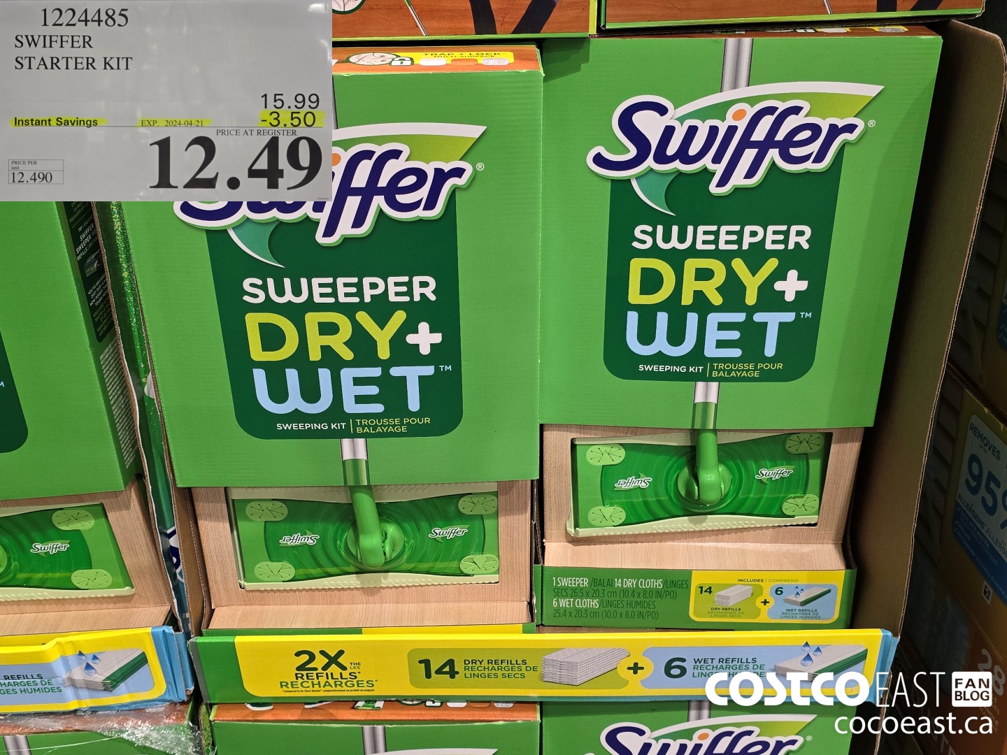 1224485 SWIFFER STARTER KIT ($3.50 INSTANT SAVINGS EXPIRES ON 2024-04-21) $12.49