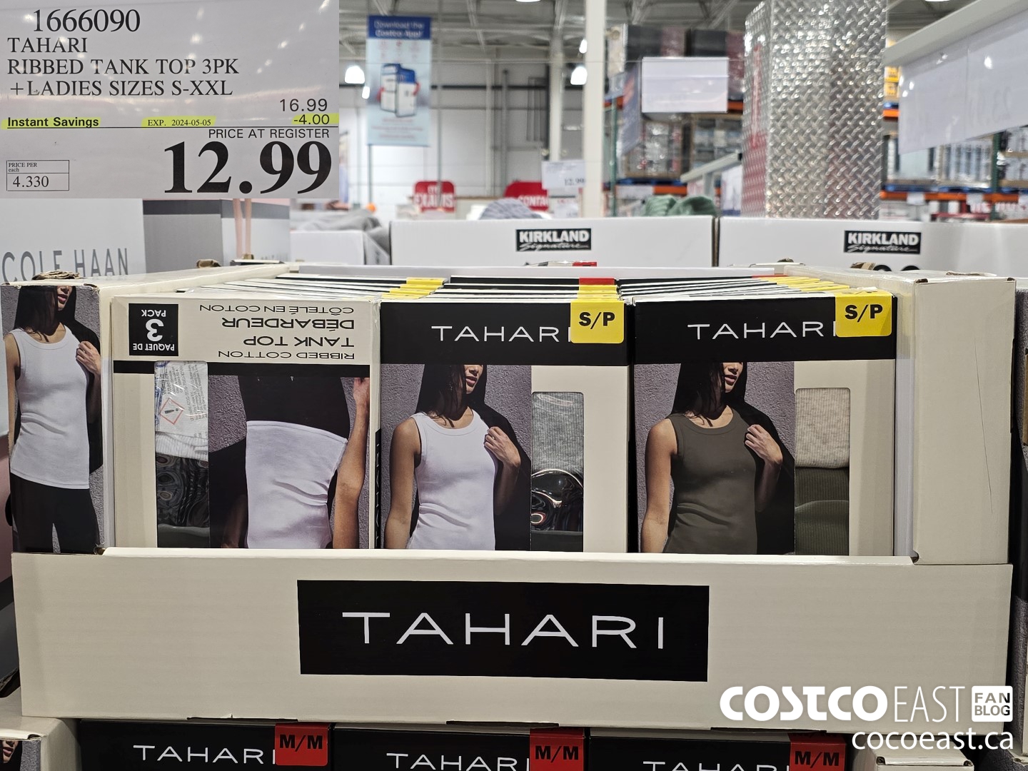 1666090 TAHARI RIBBED TANK TOP 3PK + LADIES SIZES S-XXL ($4.00 INSTANT SAVINGS EXPIRES ON 2024-05-05) $12.99