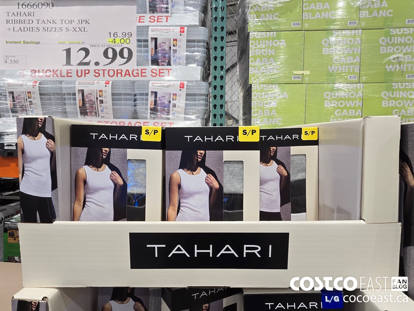 1666090 TAHARI RIBBED TANK TOP 3PK + LADIES SIZES S-XXL ($4.00 INSTANT SAVINGS EXPIRES ON 2024-05-05) $12.99