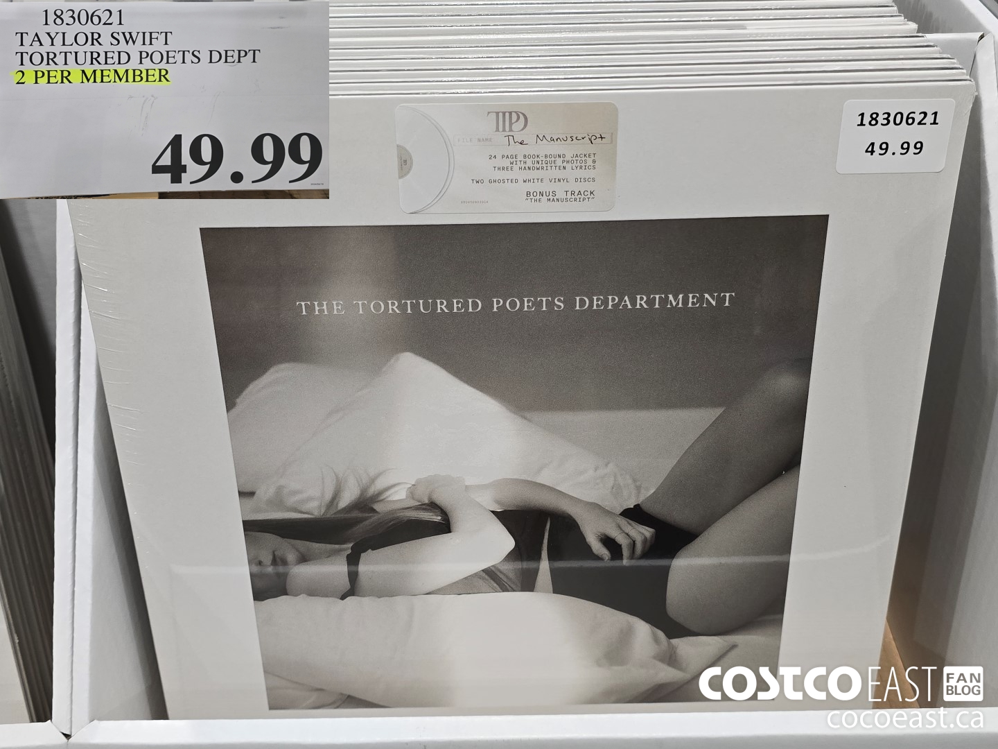 1830621 TAYLOR SWIFT TORTURED POETS DEPT 2 PER MEMBER $49.99