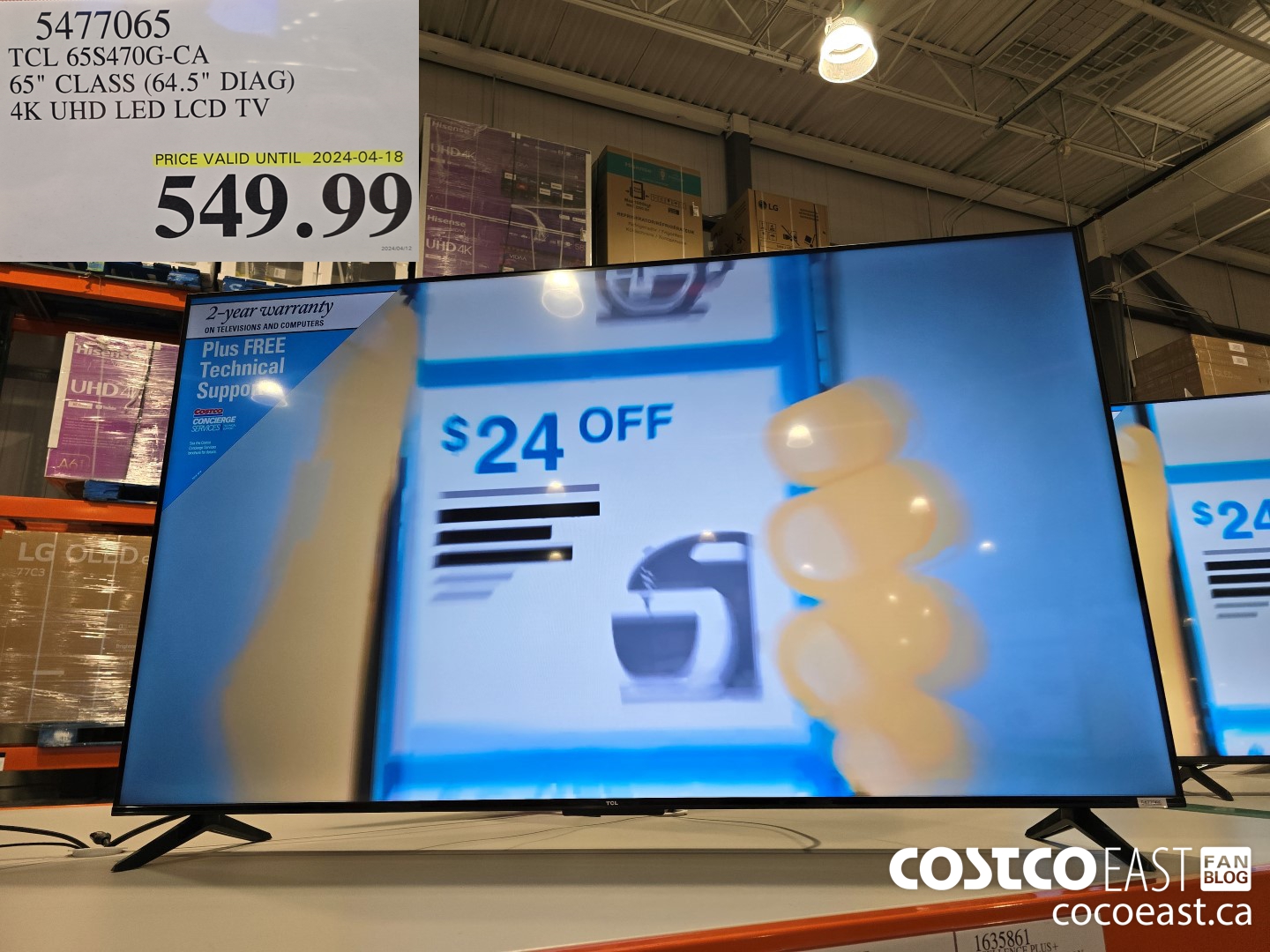 5477065 TCL 65S470G-CA 65