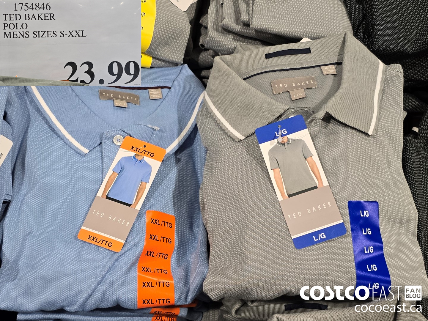 1754846 TED BAKER POLO MENS SIZES S-XXL $23.99