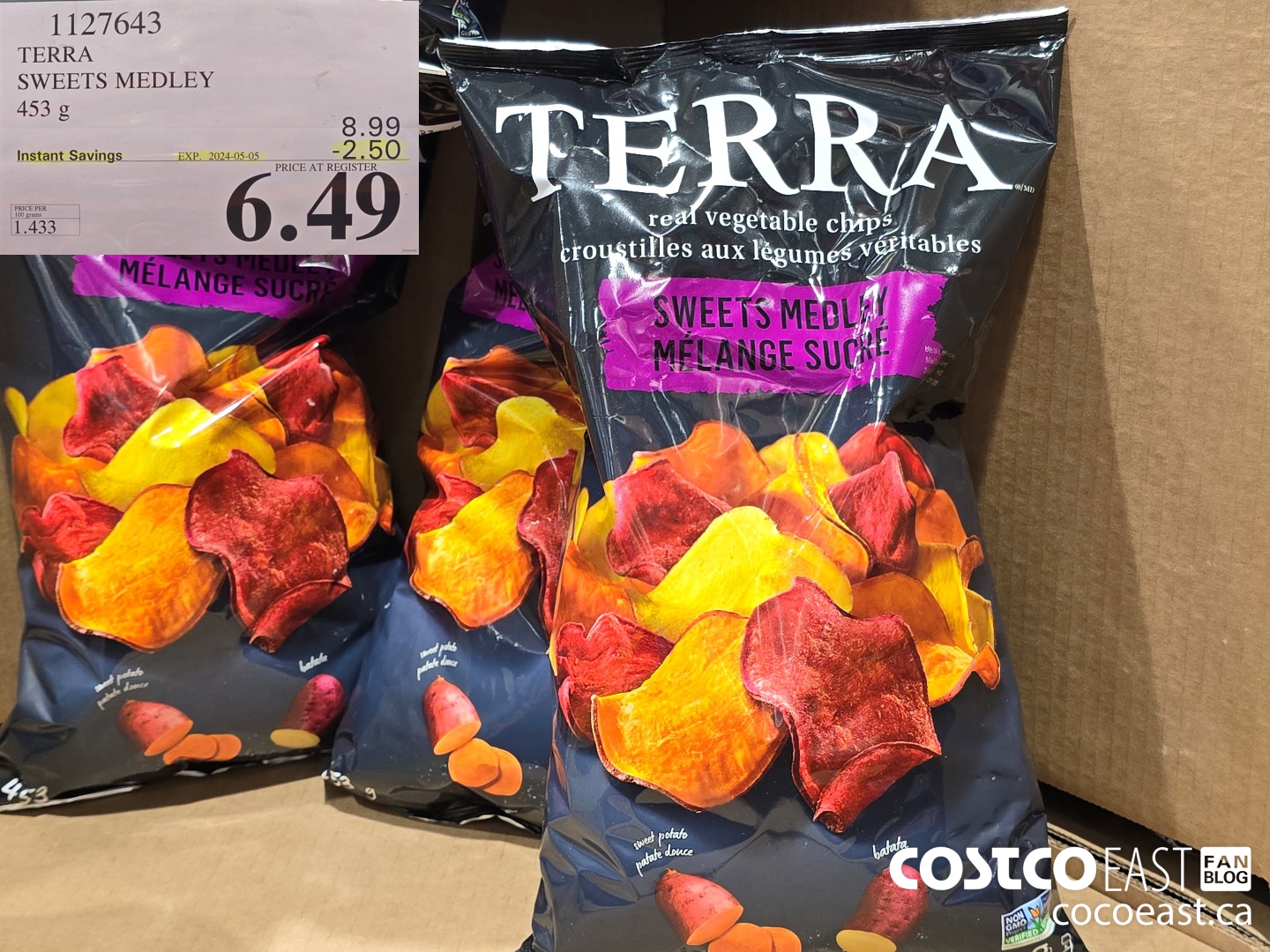 1127643 TERRA SWEETS MEDLEY 453G ($2.50 INSTANT SAVINGS EXPIRES ON 2024-05-05) $6.49