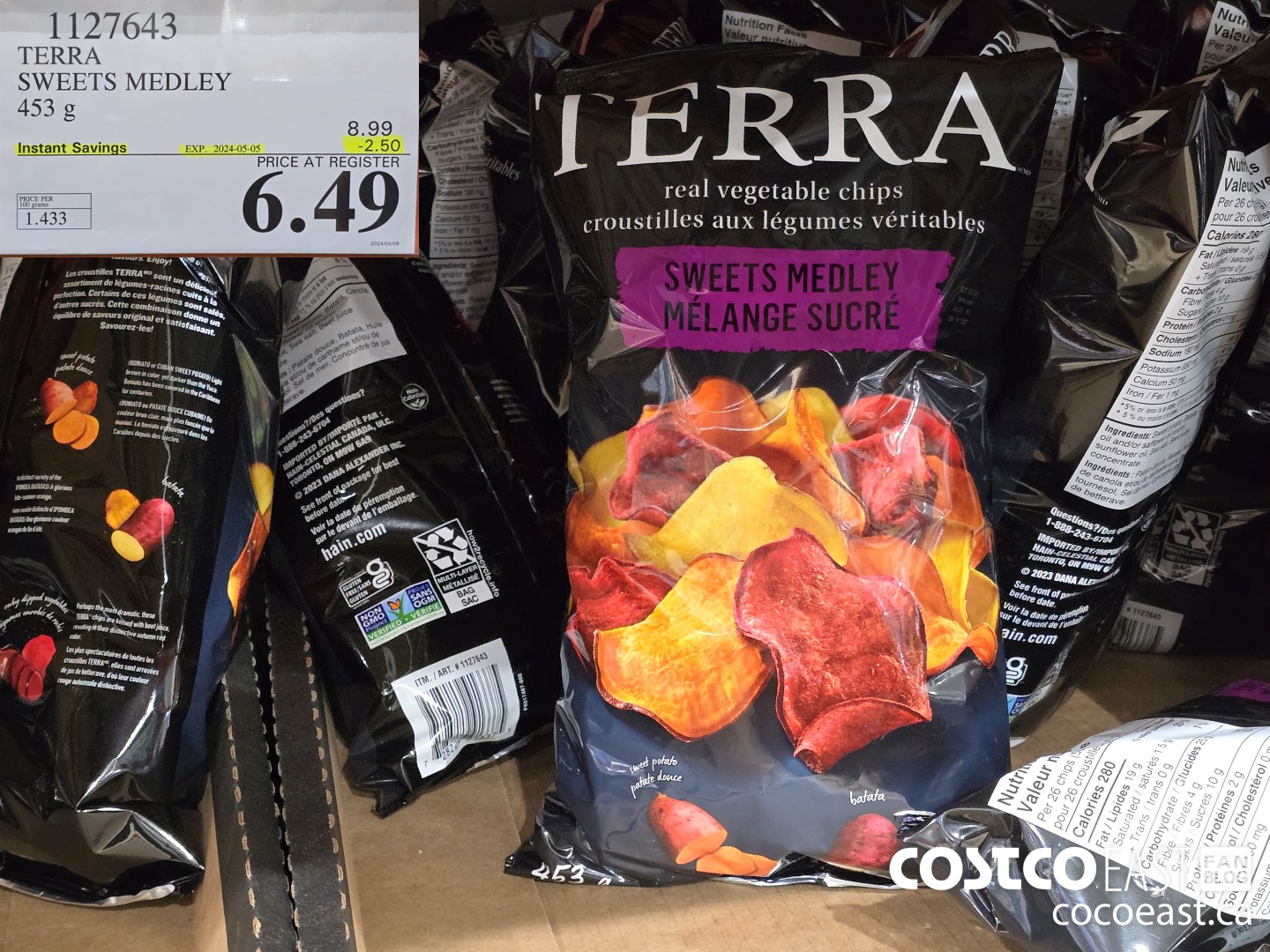 1127643 TERRA SWEETS MEDLEY 453G ($2.50 INSTANT SAVINGS EXPIRES ON 2024-05-05) $6.49