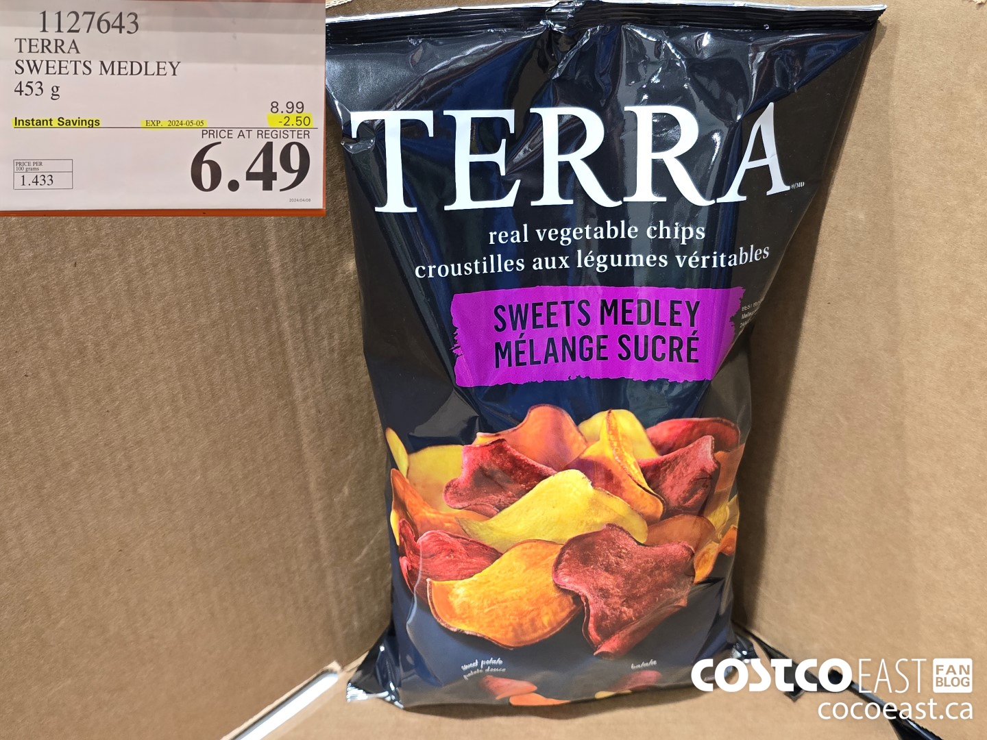 1127643 TERRA SWEETS MEDLEY 453G ($2.50 INSTANT SAVINGS EXPIRES ON 2024-05-05) $6.49