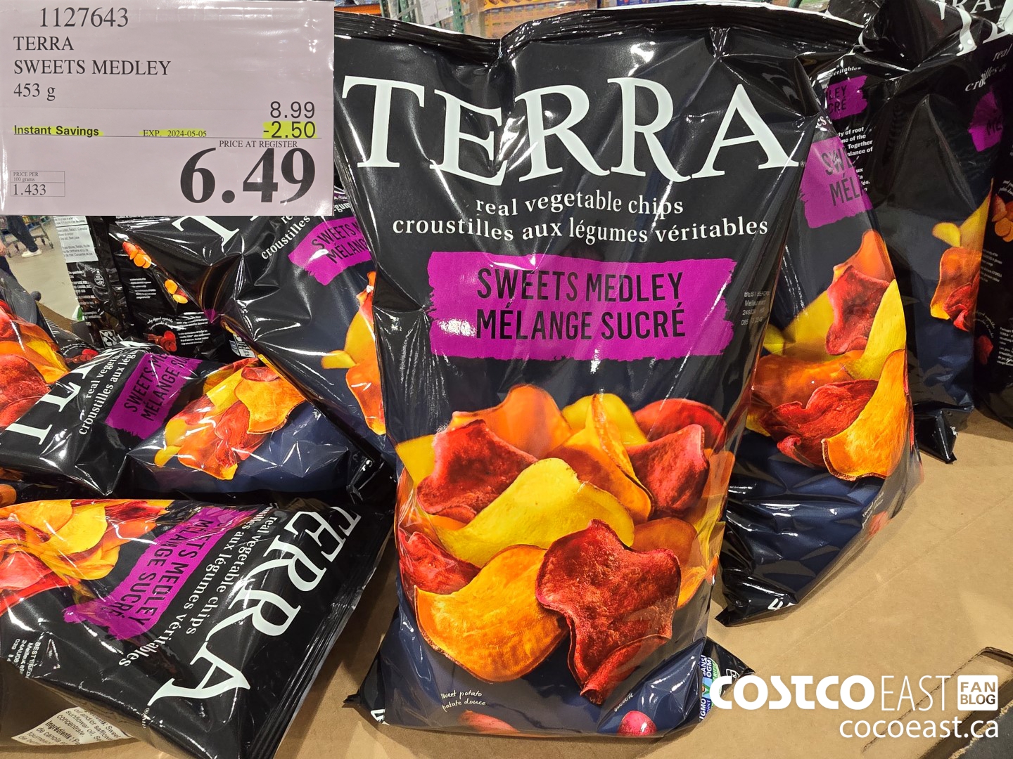 1127643 TERRA SWEETS MEDLEY 453G ($2.50 INSTANT SAVINGS EXPIRES ON 2024-05-05) $6.49