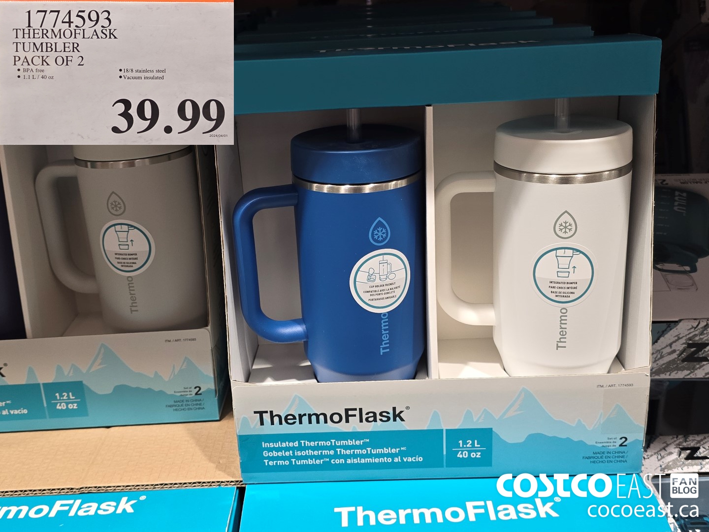 1774593 THERMOFLASK TUMBLER PACK OF 2 $39.99