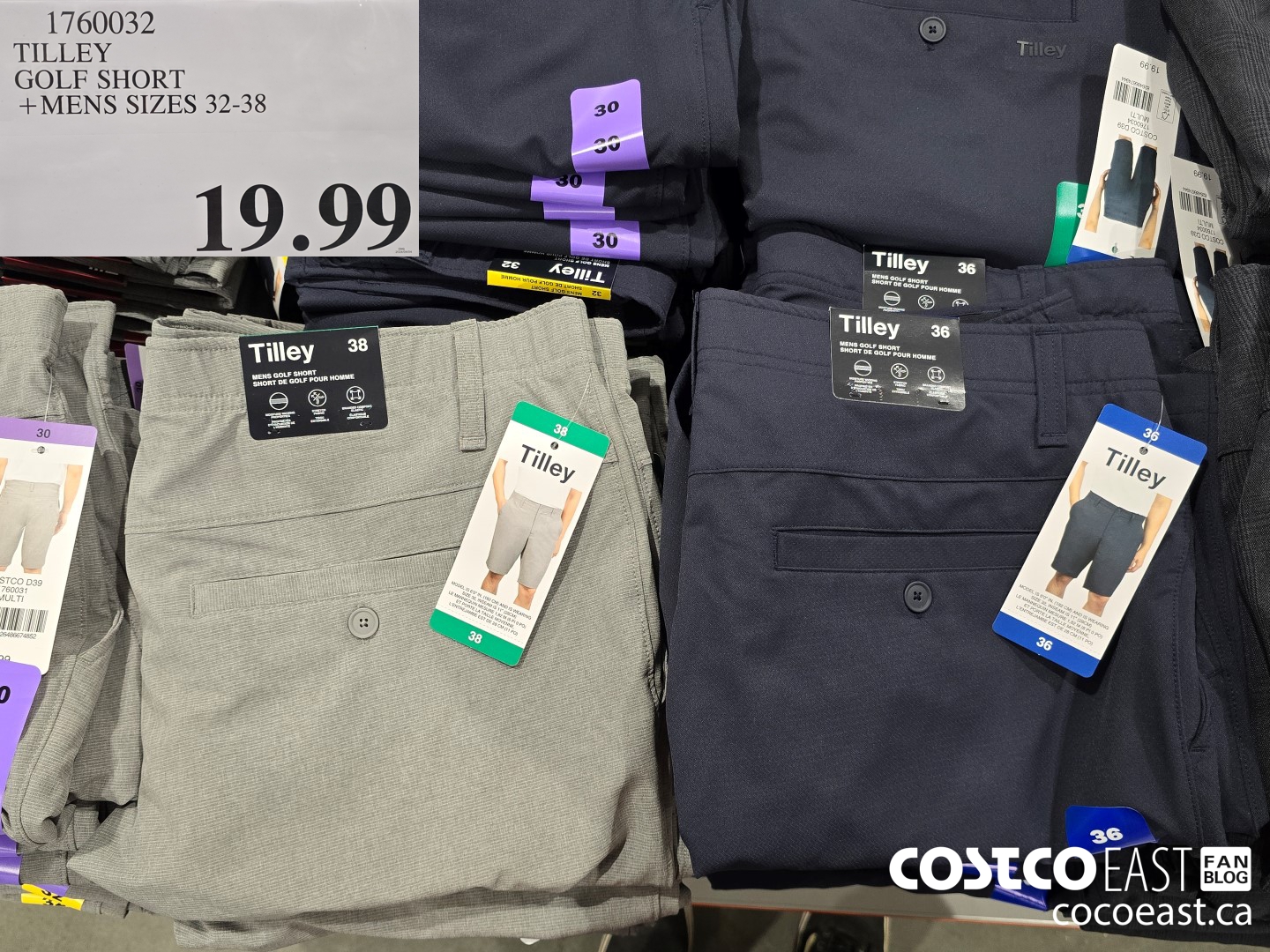 1760032 TILLEY GOLF SHORT +MENS SIZES 32-38 $19.99
