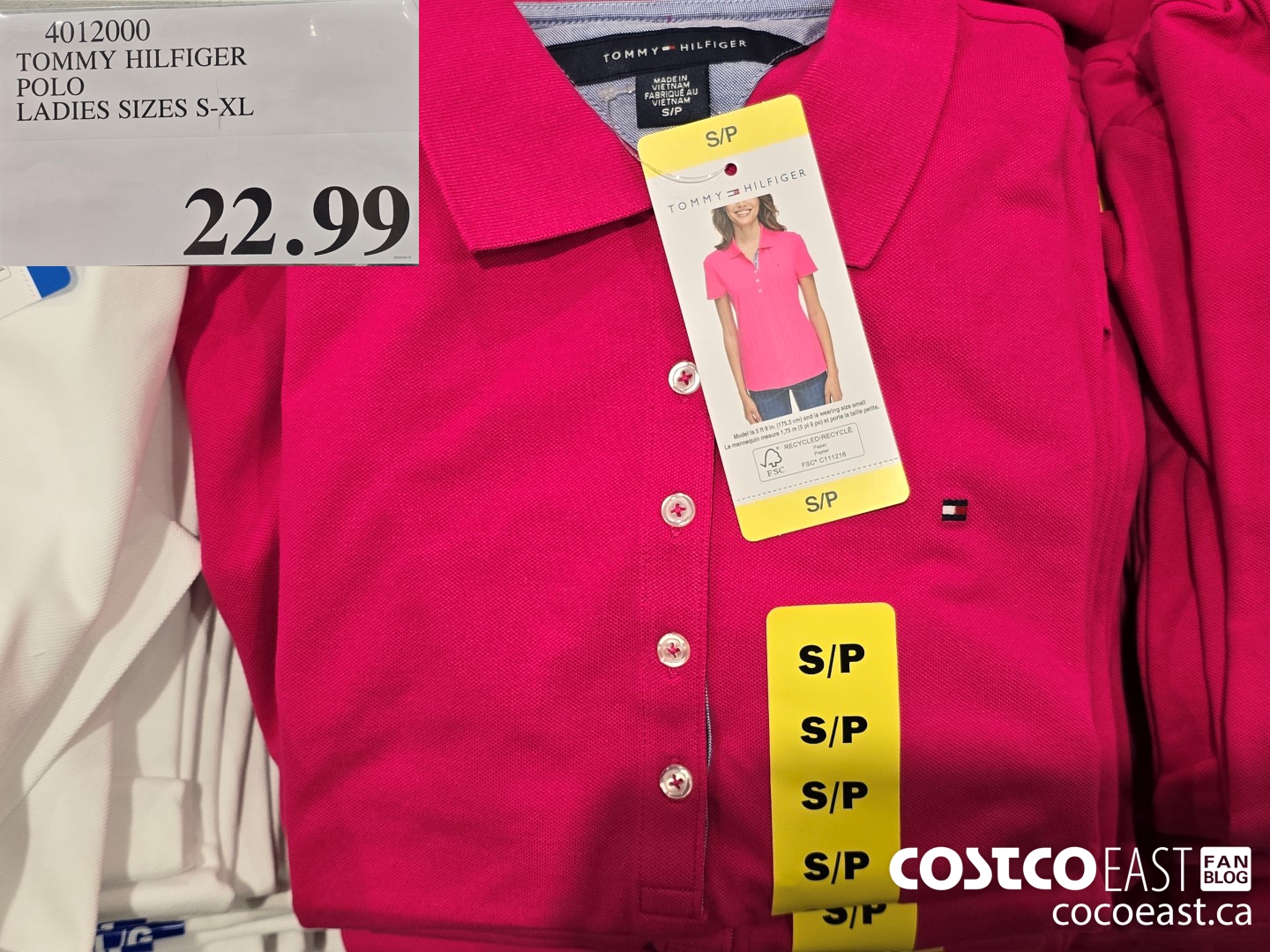 4012000 TOMMY HILFIGER POLO LADIES SIZES S-XL $22.99