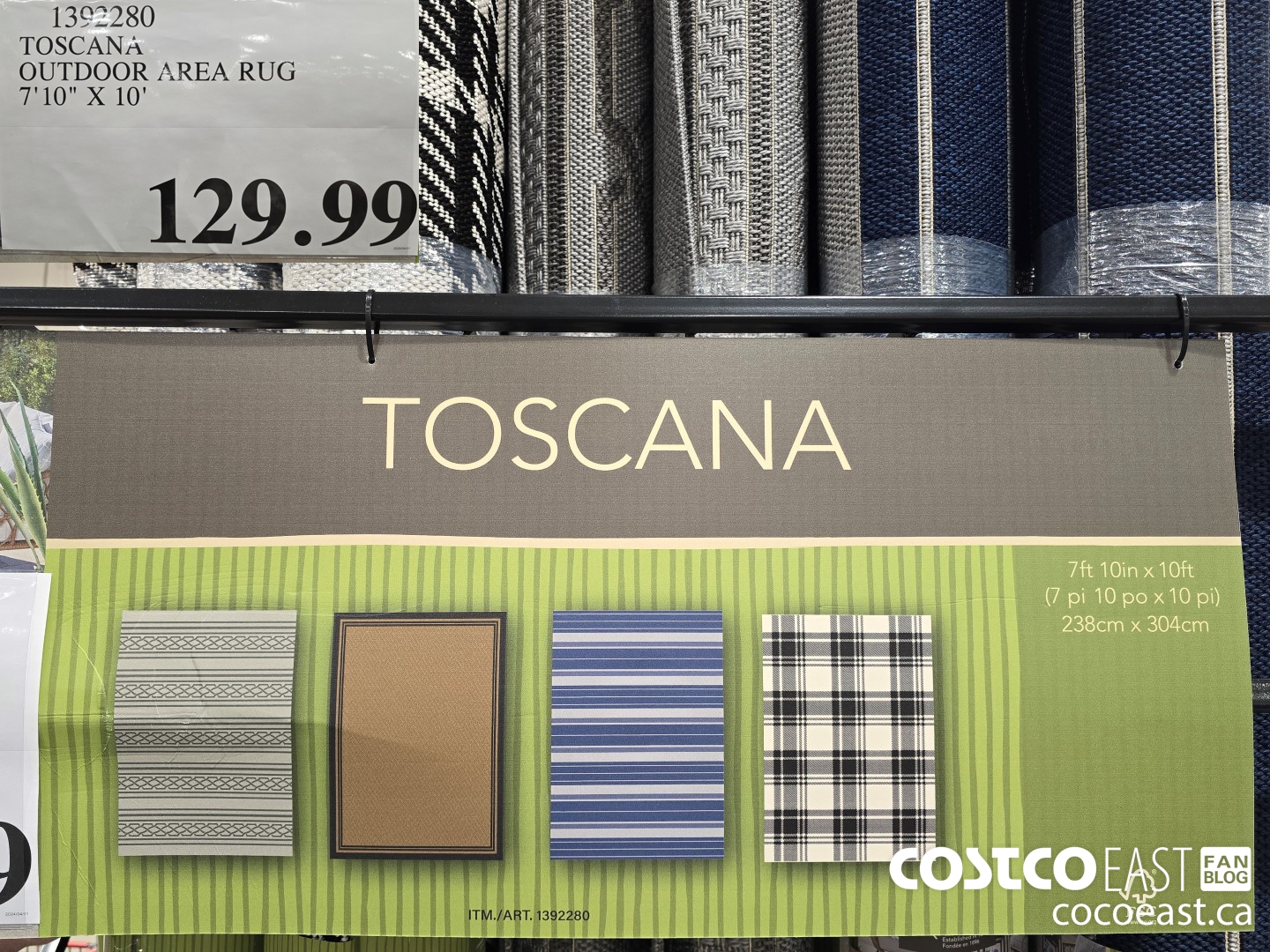 1392280 TOSCANA OUTDOOR AREA RUG 7'10