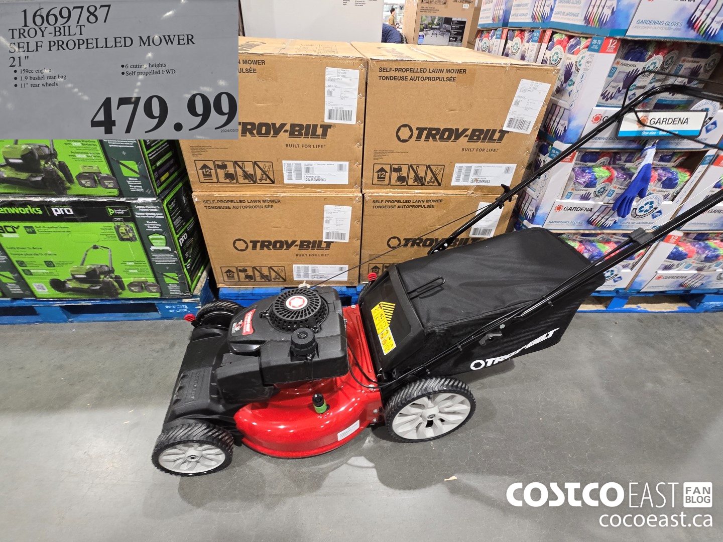 1669787 TROY BUILT SELF PROPELLED MOWER 21