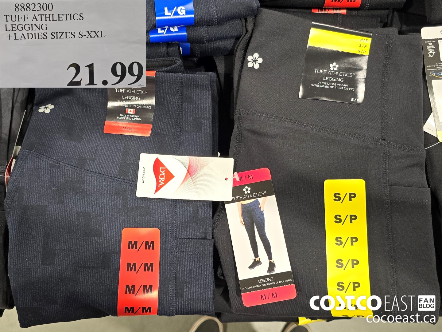 8882300 TUFF ATHLETICS LEGGING +LADIES SIZES S-XXL $21.99