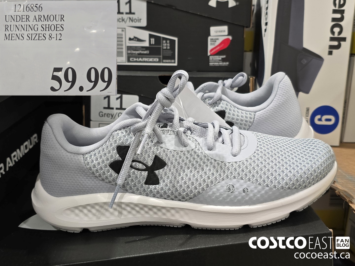 1216856 UNDER ARMOUR RUNNING SHOES MENS SIZES 8-12 $59.99