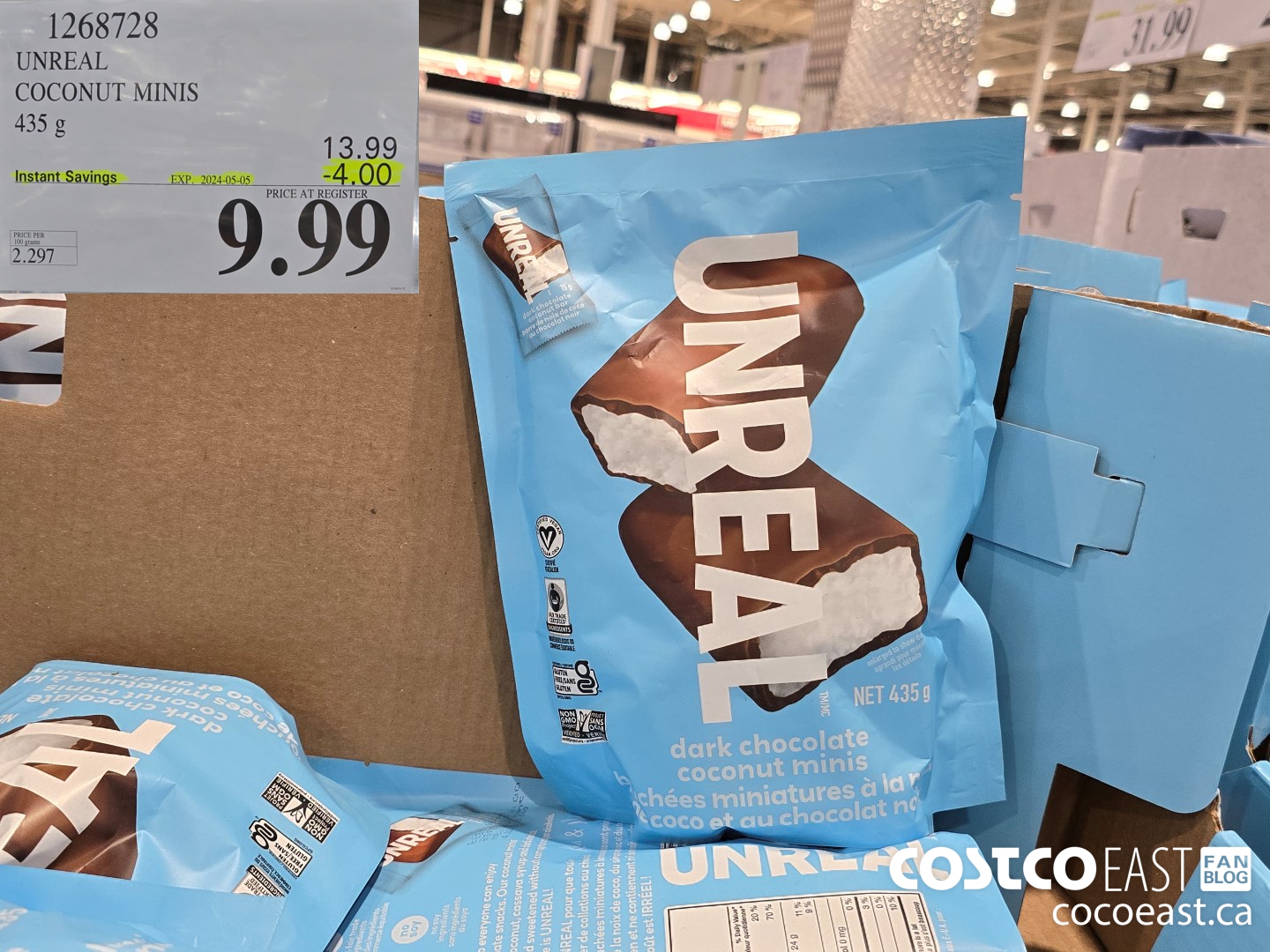 1268728 UNREAL COCONUT MINIS 435g ($4.00 INSTANT SAVINGS EXPIRES ON 2024-05-05) $9.99