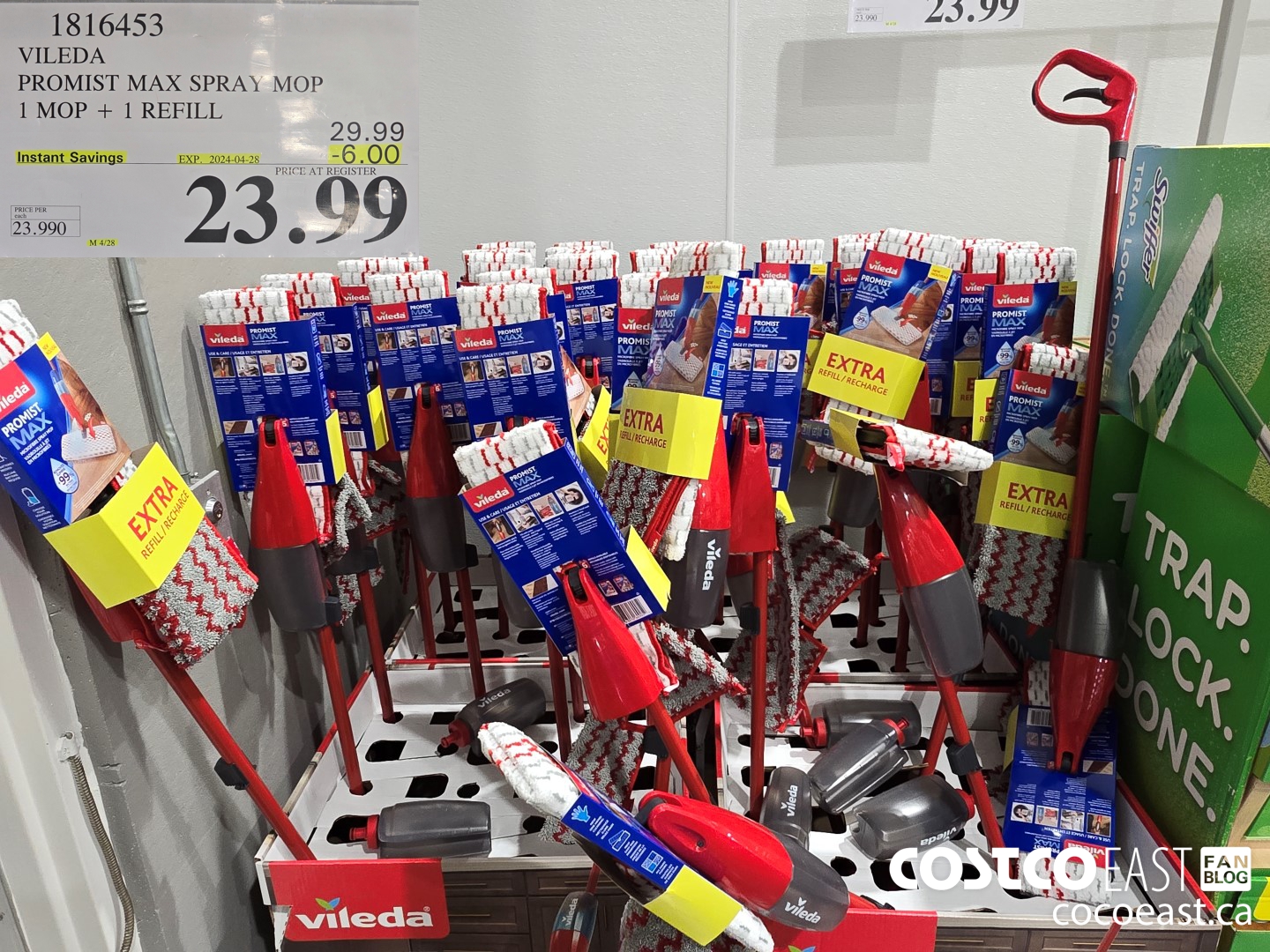 1816453 VILEDA PROMIST MAX SPRAY MOP 1 MOP + 1 REFILL ($6.00 INSTANT SAVINGS EXPIRES ON 2024-04-28) $23.99