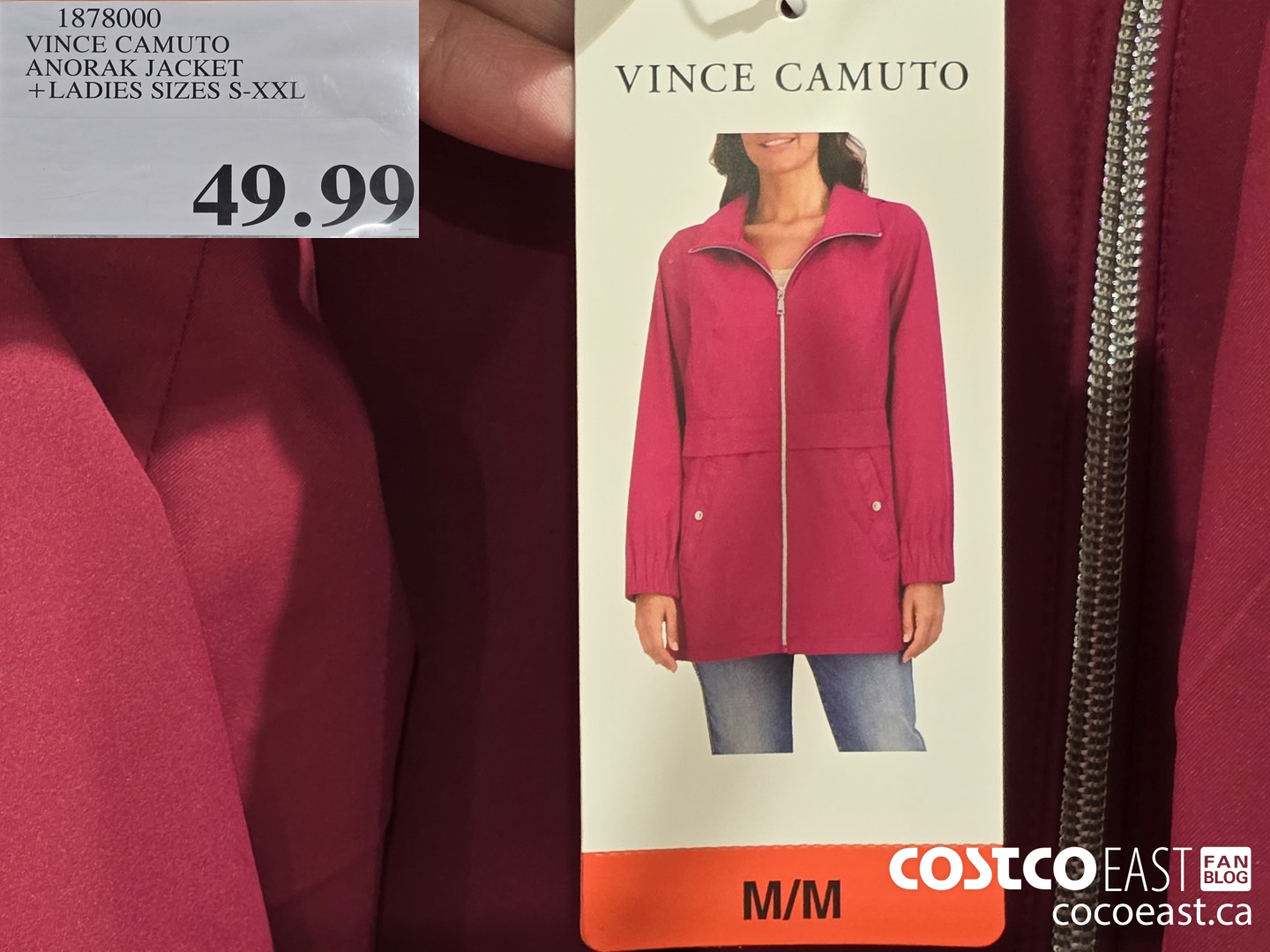 1878000 VINCE CAMUTO ANORAK JACKET +LADIES SIZES S-XXL $49.99