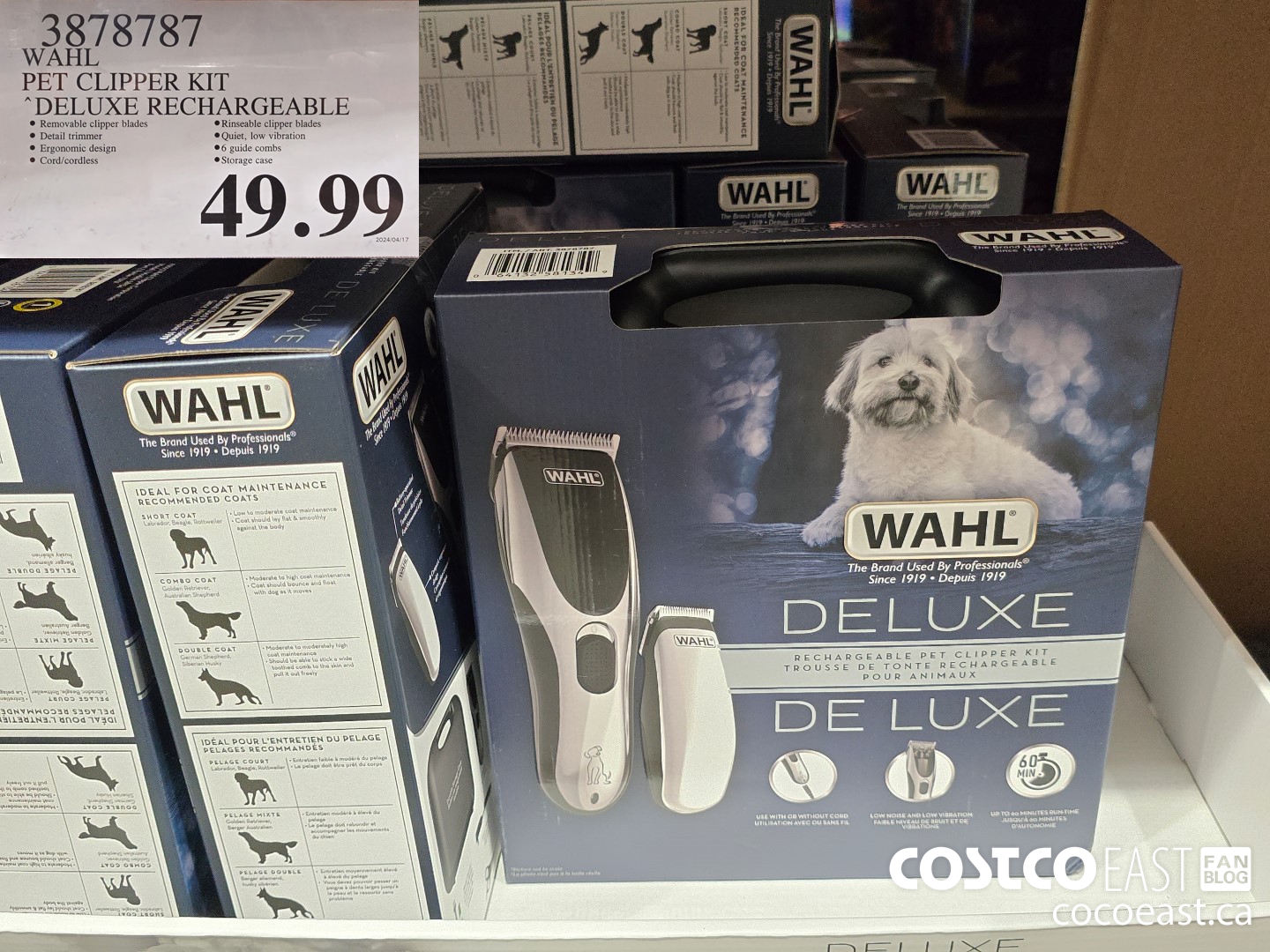 3878787 WAHL PET CLIPPER KIT DELUXE RECHARGEABLE $49.99