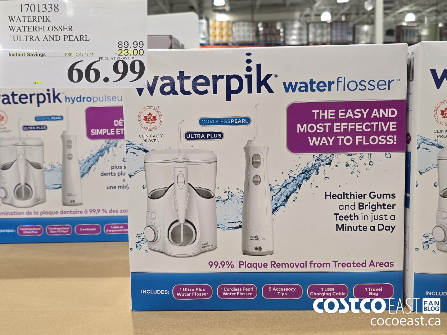 1701888 WATERPIK WATERELOSSER ULTRA AND PEARL ($23.00 INSTANT SAVINGS EXPIRES ON 2024-04-07) $66.99