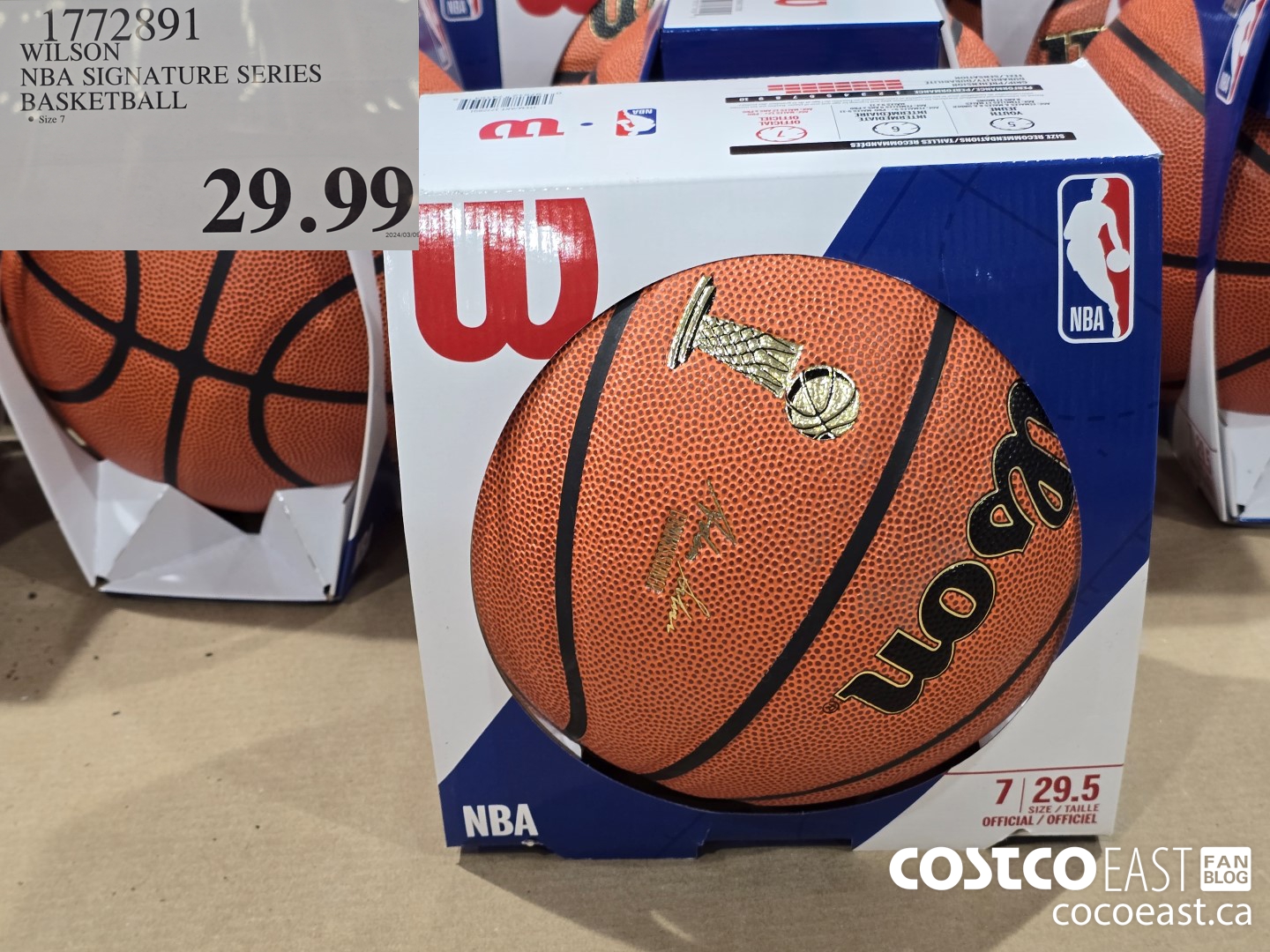 1772891 WILSON NBA SIGNATURE SERIES BASKETBALL $29.99