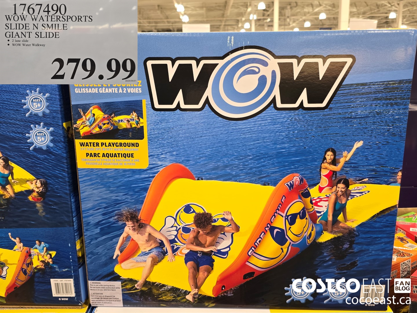 1767490 WOW WATERSPORTS SLIDE N SMILE GIANT SLIDE $279.99