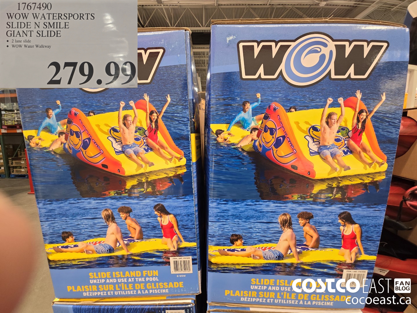 1767490 WOW WATERSPORTS SLIDE N SMILE GIANT SLIDE $279.99