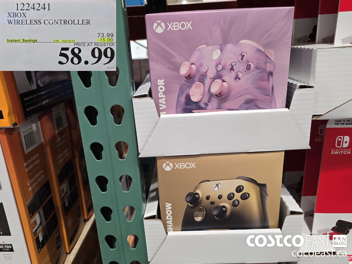 1224241 XBOX WIRELESS CONTROLLER ($15.00 INSTANT SAVINGS EXPIRES ON 2024-04-05) $58.99