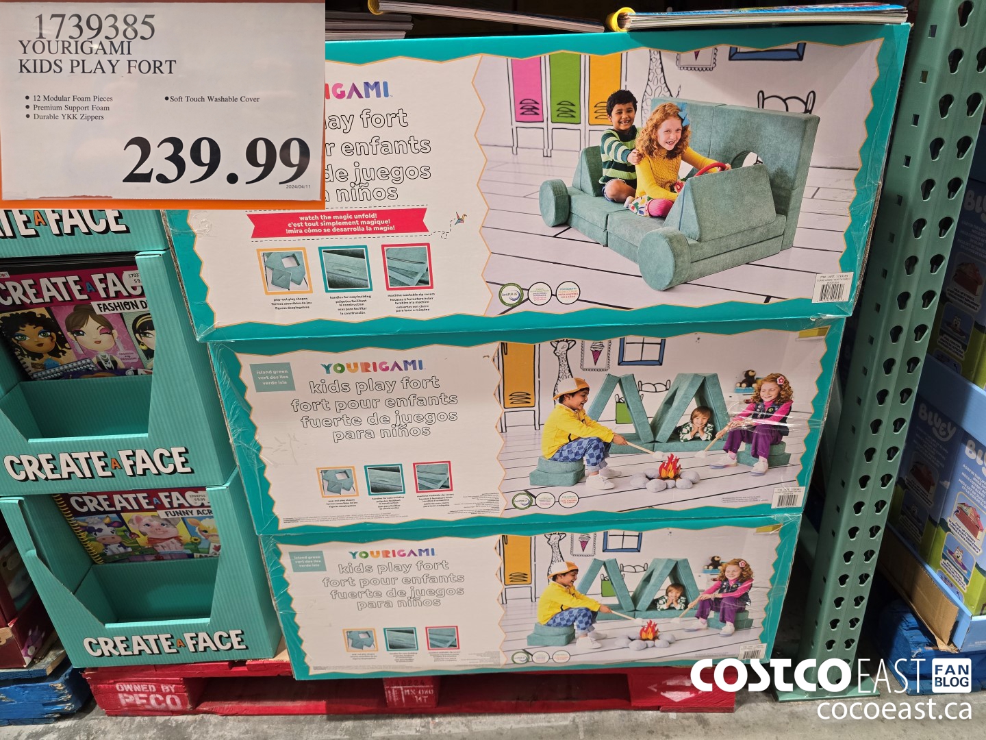 1739385 YOURIGAMI KIDS PLAY FORT $239.99