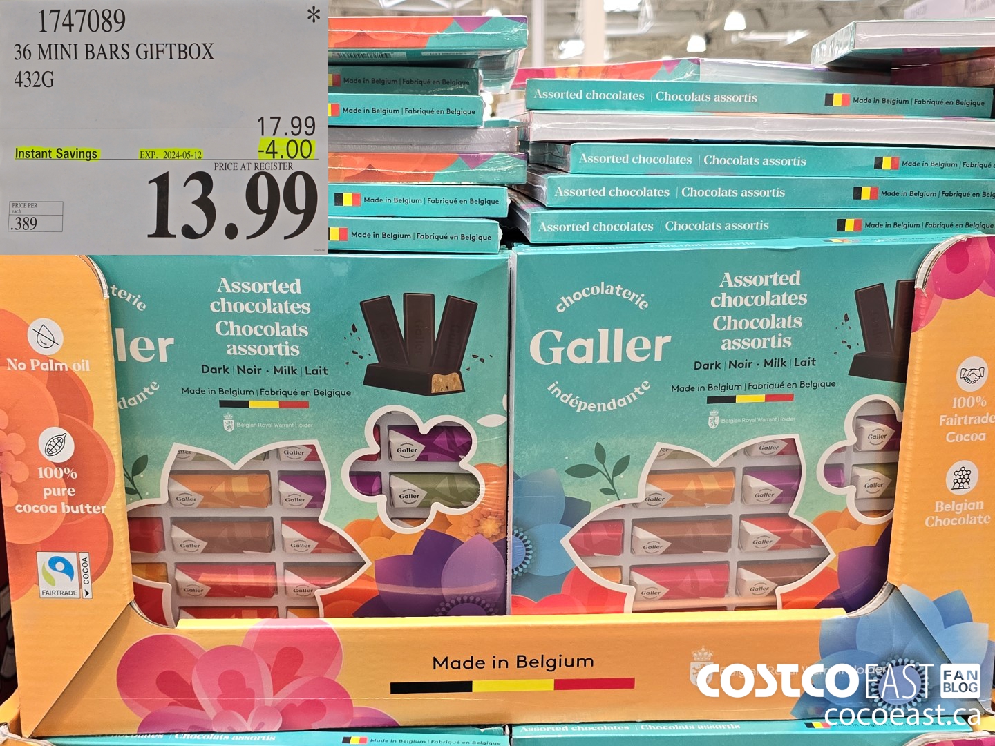 1747089 36 MINI BARS GIFTBOX 432G ($4.00 INSTANT SAVINGS EXPIRES ON 2024-05-12) $13.99