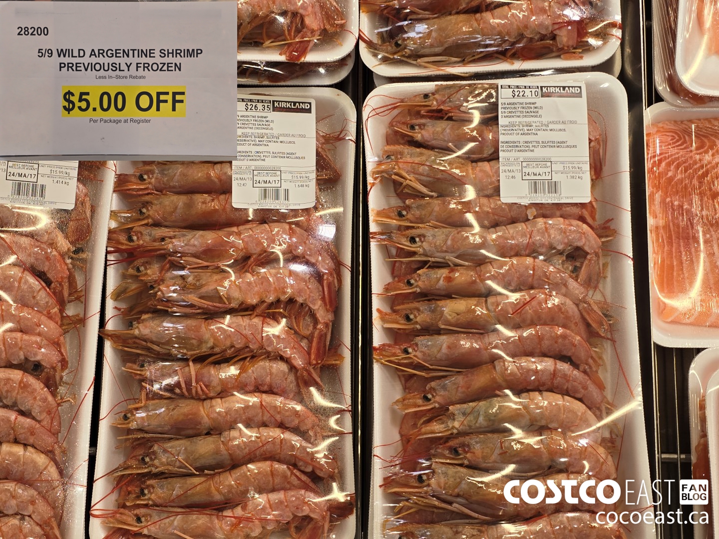 28200 5/9 WILD ARGENTINE SHRIMP PREVIOUSLY FROZEN ($5.00 INSTANT SAVINGS)