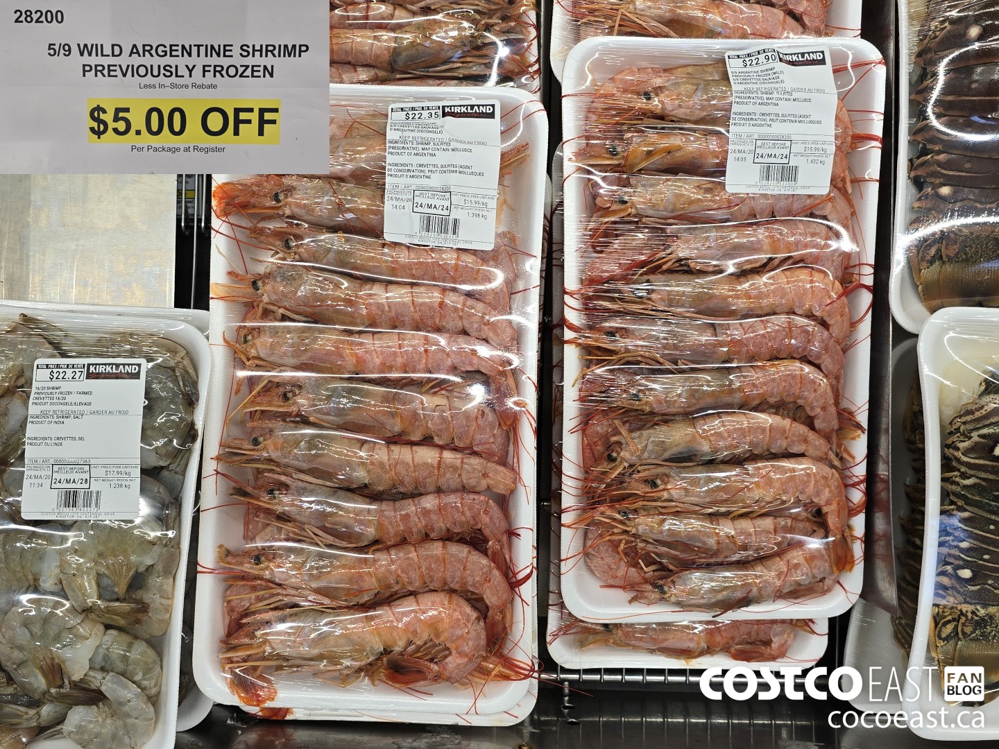 28200 5/9 WILD ARGENTINE SHRIMP PREVIOUSLY FROZEN ($5.00 INSTANT SAVINGS)