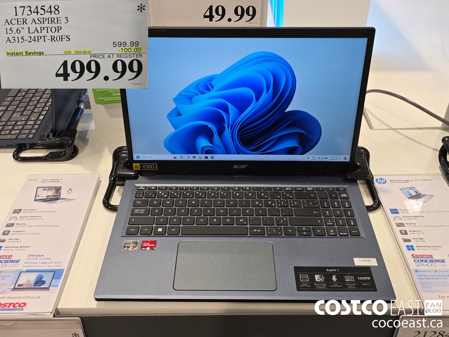 1734548 ACER ASPIRE 3 15.6