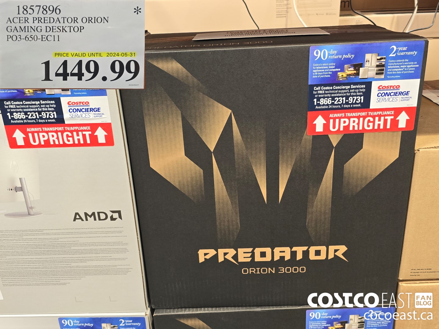 1857896 ACER PREDATOR ORION GAMING DESKTOP PO3-650-EC11 $1449.99